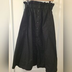 Black Everlane Midi Skirt